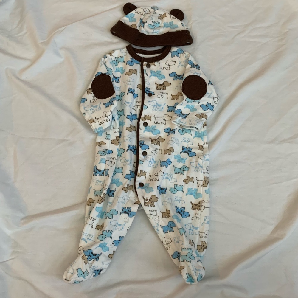 Newborn Footie with hat